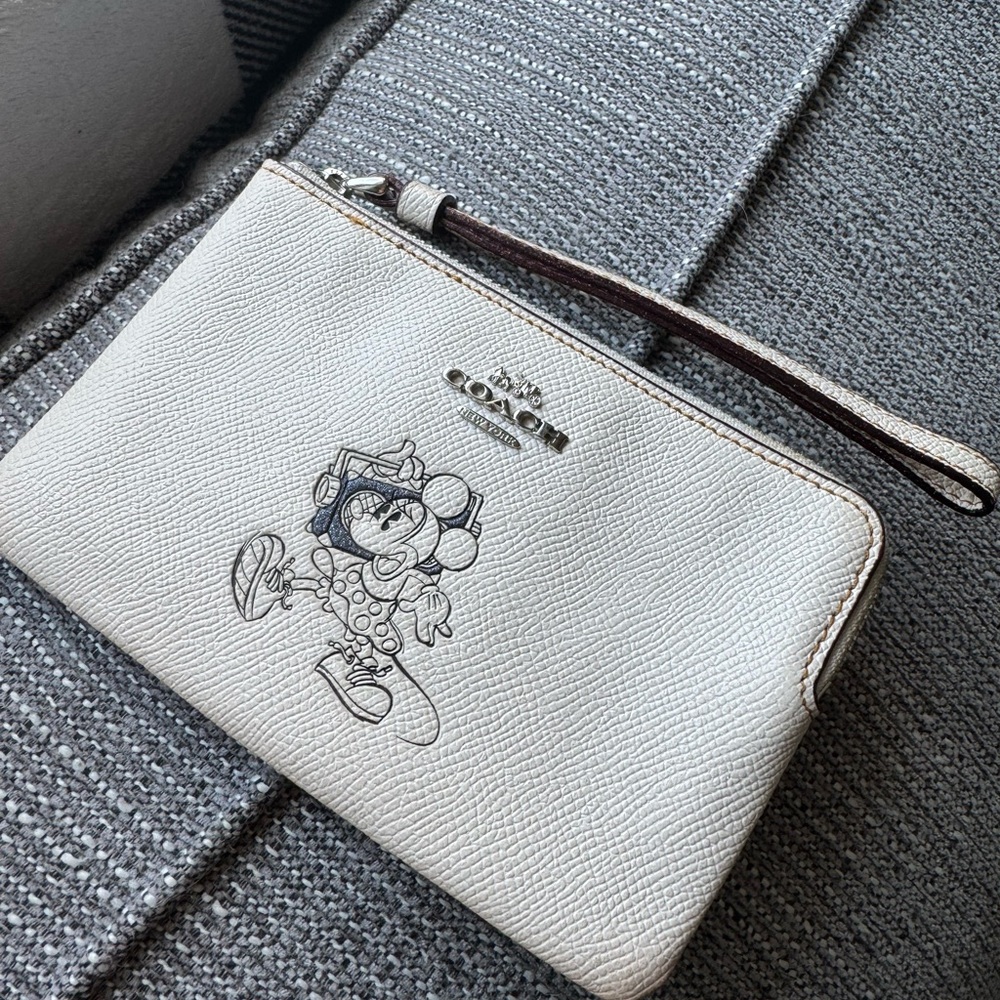 Disney x Coach corner zip wristlet